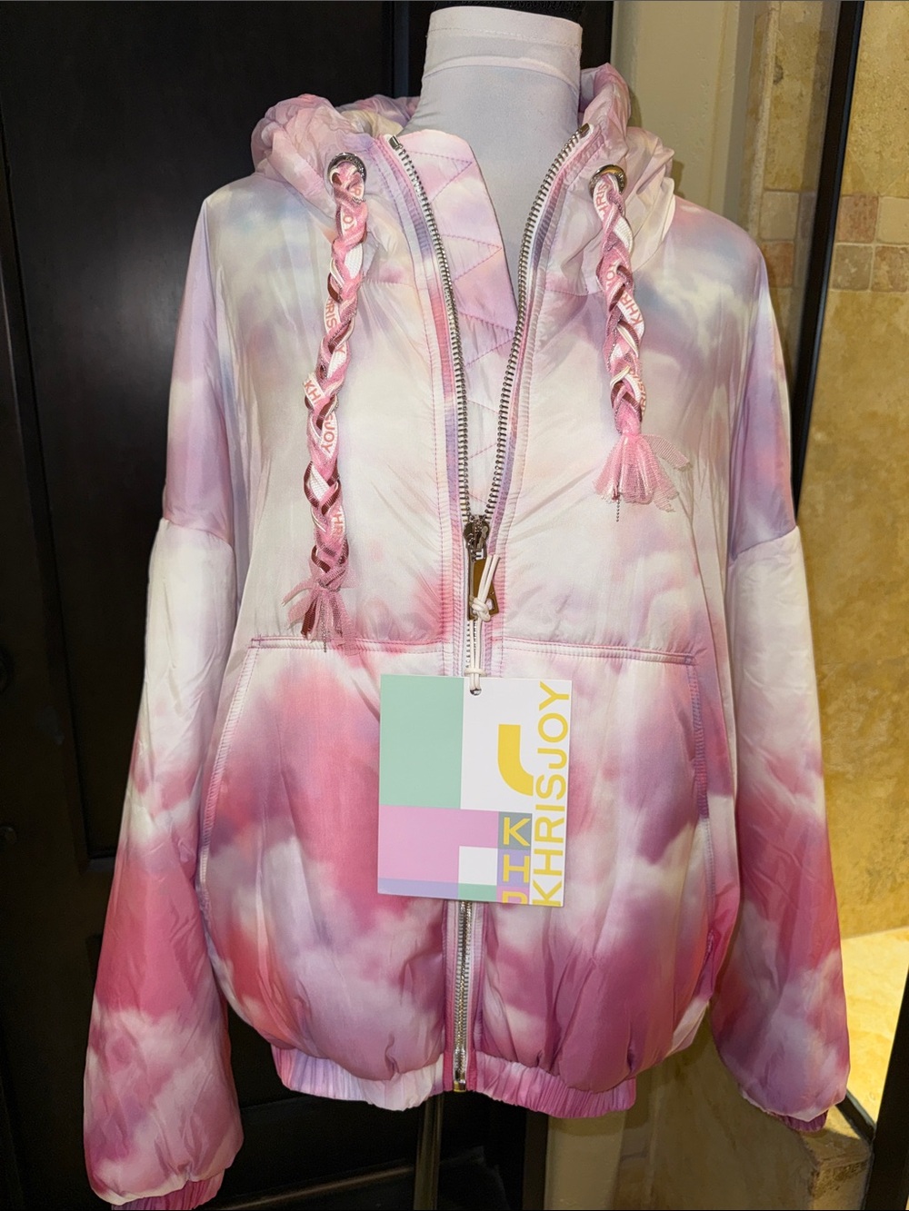 KhrisJoy puff hoodie cloud coat sz 01 nwt $1399